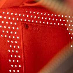 Pre Owned Louis Vuitton Brown Monogram Perforated Speedy 30