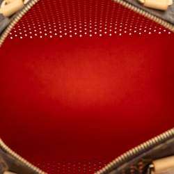 Pre Owned Louis Vuitton Brown Monogram Perforated Speedy 30