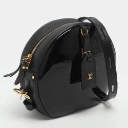 Pre Owned حقيبة لوي فيتون بويت شابو سوبل جلد وفيرنيه أسود MM