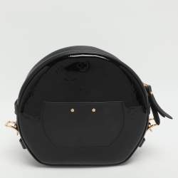 Pre Owned حقيبة لوي فيتون بويت شابو سوبل جلد وفيرنيه أسود MM