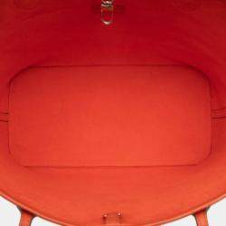Pre Owned Louis Vuitton Orange Epi Neverfull MM