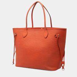 Pre Owned Louis Vuitton Orange Epi Neverfull MM