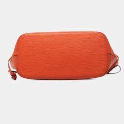 Pre Owned Louis Vuitton Orange Epi Neverfull MM