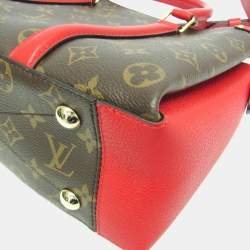 Pre Owned Louis Vuitton Monogram Sufflo Nv Bb Shoulder Bag Brown Red Color