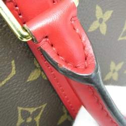 Pre Owned Louis Vuitton Monogram Sufflo Nv Bb Shoulder Bag Brown Red Color