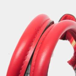 Pre Owned Louis Vuitton Monogram Sufflo Nv Bb Shoulder Bag Brown Red Color