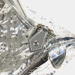 Pre Owned حقيبة لوي فيتون مونوغرام ميرو كل بول 55 بوسطن سفر جلد مرآوي فضي أرغنت