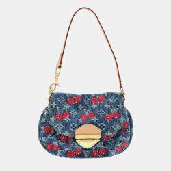 مملوكة مسبقًا حقيبة كتف لوي فيتون مونوغرام شيري دِنيم ليفي إكس تيم سانسيت