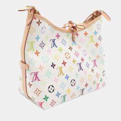 Pre Owned Louis Vuitton Lv X Tm Carryall Nm Pm Monogram Multicolore Shoulder Bag Coated Canvas And Leather White Multicolor