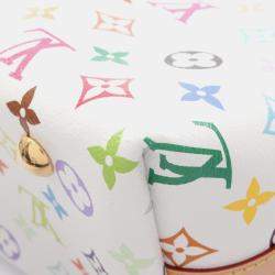 Pre Owned Louis Vuitton Lv X Tm Carryall Nm Pm Monogram Multicolore Shoulder Bag Coated Canvas And Leather White Multicolor