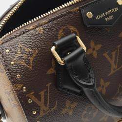 Pre Owned Louis Vuitton Speedy Trunk 20 Monogram Reverse Handbag Coated Canvas And Leather Brown Black