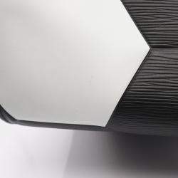 Pre Owned Louis Vuitton Keepall Bandouliere 50 Epi Leather Boston Bag In Noir Black And White