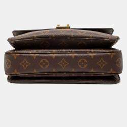 Pre Owned Louis Vuitton Brown Monogram Pochette Metis