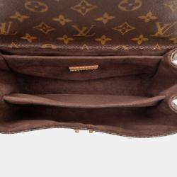 Pre Owned Louis Vuitton Brown Monogram Pochette Metis