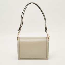 Pre Owned Louis Vuitton Dauphine MM Galet Leather Shoulder Bag