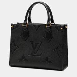 Pre Owned Louis Vuitton Black Monogram Empreinte Onthego PM