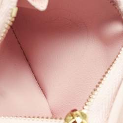 Pre Owned محفظة لوي فيتون زوي جلد وكانفاس دامييه إيبين وردية