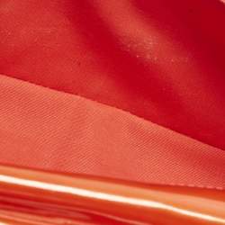 Pre Owned حقيبة كلتش لوي فيتون سوب جلد فيرنيه برتقالي غروب شمس