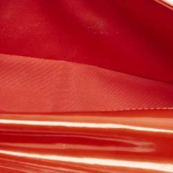 Pre Owned حقيبة كلتش لوي فيتون سوب جلد فيرنيه برتقالي غروب شمس