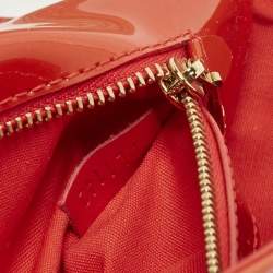 Pre Owned حقيبة كلتش لوي فيتون سوب جلد فيرنيه برتقالي غروب شمس