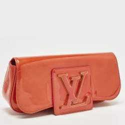 Pre Owned حقيبة كلتش لوي فيتون سوب جلد فيرنيه برتقالي غروب شمس