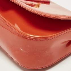 Pre Owned حقيبة كلتش لوي فيتون سوب جلد فيرنيه برتقالي غروب شمس