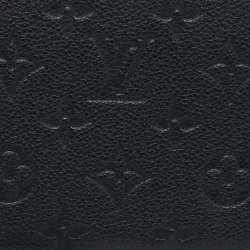 مملوكة مسبقًا Louis Vuitton Zippy Black Monogram Empreinte Leather Wallet