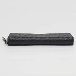 مملوكة مسبقًا Louis Vuitton Zippy Black Monogram Empreinte Leather Wallet