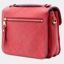 Pre Owned حقيبة لويس فيتون بوكيت مونوجرام أحمر إمبونتي ميتيس