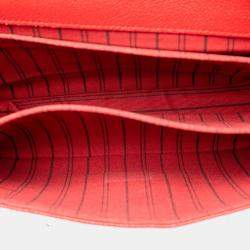 Pre Owned حقيبة لويس فيتون بوكيت مونوجرام أحمر إمبونتي ميتيس