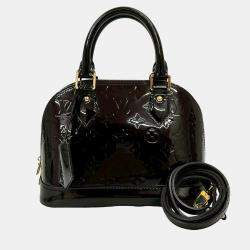 Pre Owned Louis Vuitton Purple Monogram Vernis Alma BB