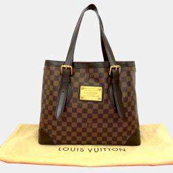 Pre Owned Louis Vuitton Brown Damier Ebene Hampstead MM