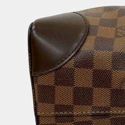 Pre Owned Louis Vuitton Brown Damier Ebene Hampstead MM