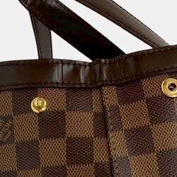 Pre Owned Louis Vuitton Brown Damier Ebene Hampstead MM