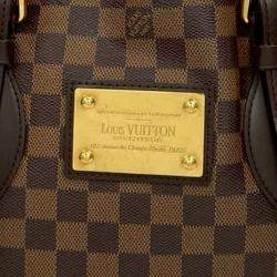 Pre Owned Louis Vuitton Brown Damier Ebene Hampstead MM