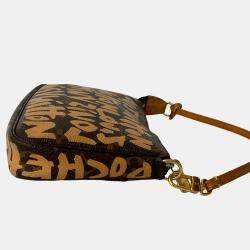 مملوكة مسبقًا Louis Vuitton Brown Stephen Sprouse Monogram Graffiti Pochette Accessoires
