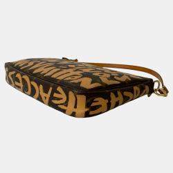 مملوكة مسبقًا Louis Vuitton Brown Stephen Sprouse Monogram Graffiti Pochette Accessoires
