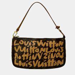 مملوكة مسبقًا Louis Vuitton Brown Stephen Sprouse Monogram Graffiti Pochette Accessoires