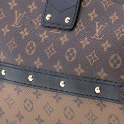 Pre Owned Louis Vuitton Brown Monogram Reverse Trunk Clutch