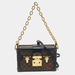 Pre Owned Louis Vuitton Petite Malle Monogram Canvas Clutch