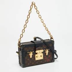 Pre Owned Louis Vuitton Petite Malle Monogram Canvas Clutch