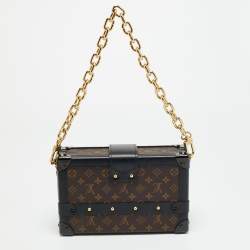 Pre Owned Louis Vuitton Petite Malle Monogram Canvas Clutch
