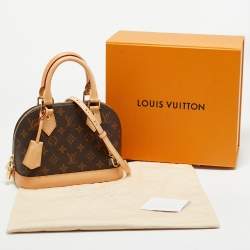 Pre Owned Louis Vuitton Alma BB Monogram Canvas Satchel