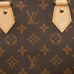 Pre Owned Louis Vuitton Alma BB Monogram Canvas Satchel