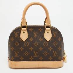 Pre Owned Louis Vuitton Alma BB Monogram Canvas Satchel
