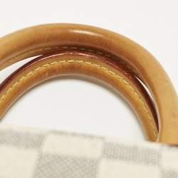 Pre Owned Louis Vuitton Speedy 25 Damier Azur Canvas Bag