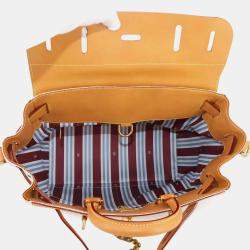 Pre Owned Louis Vuitton Steamer 30 2-Way Hand/Shoulder Bag In Off-White Leather