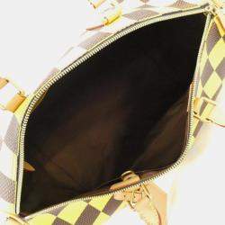 مملوكة مسبقًا حقيبة لوي فيتون بوسطن سبيدي باندوليير 50 سم دامير بوب صفراء إبن