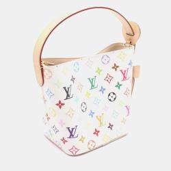 Pre Owned حقيبة لوي فيتون Lv X Tm أول-إن-Bb كانفاس مطلي متعدد الألوان أبيض جلد مونوغرام