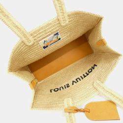 Pre Owned حقيبة لوي فيتون سمر شوبر بيج رافيا توت MM